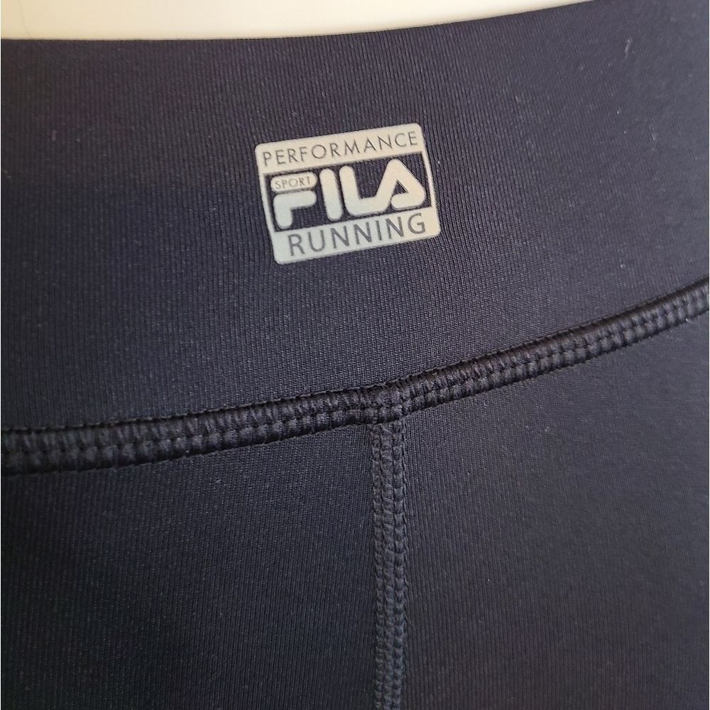 FILA Athletic Leggings Womens Size XS NEW TAGS Black Gray Colorblock - Picture 11 of 13